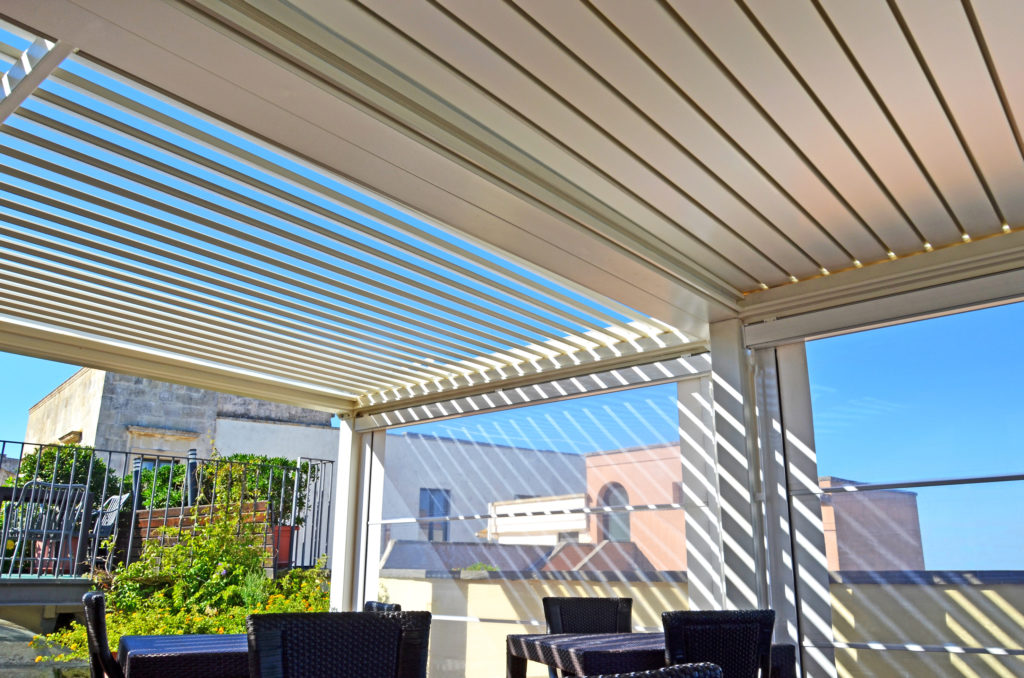 Pergola Shade lamelle orientabili in alluminio Gazebo Matic